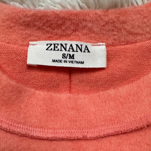 🎉HP🎉 Zenana Hacci Exposed Seam Sweater 💗 Coral - Picture 13 of 14